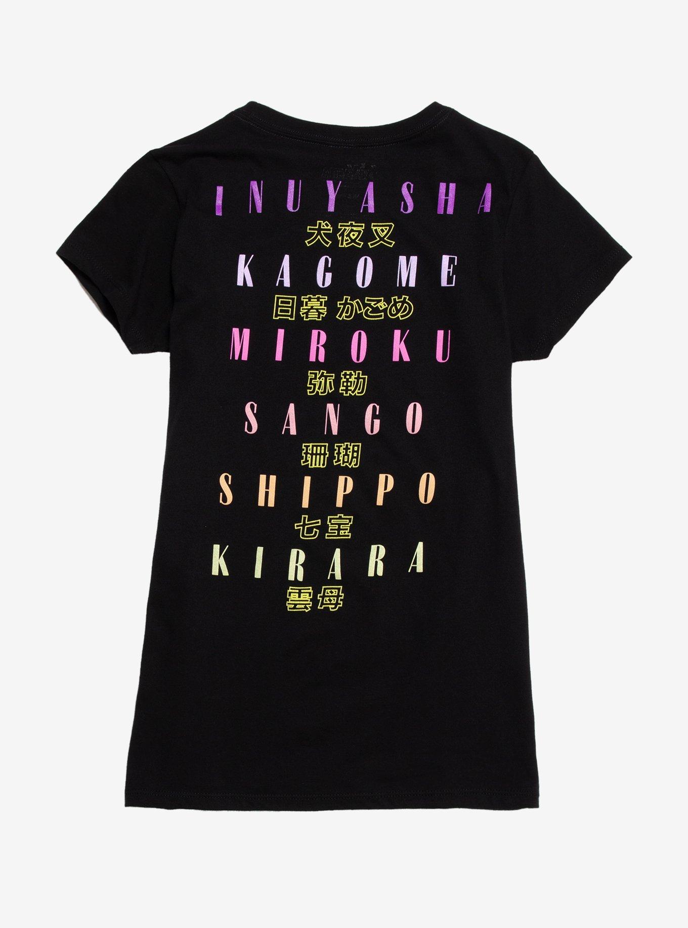 Inuyasha Character Names Girls T-Shirt, MULTI, alternate