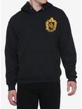 Harry Potter Hogwarts Hufflepuff Crest Hoodie, YELLOW, alternate