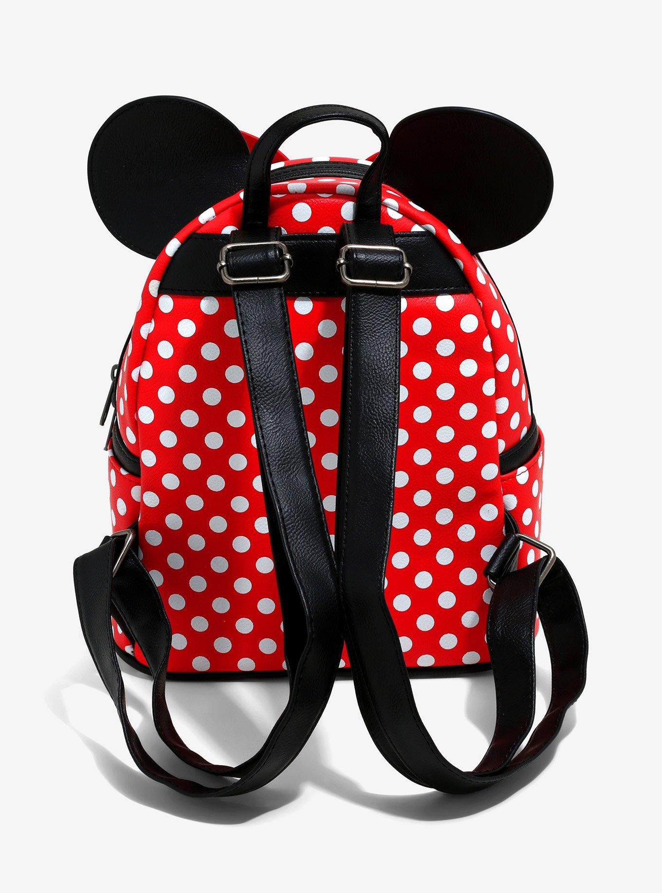 Loungefly Disney Minnie Mouse Polka Dot Mini Backpack, , alternate