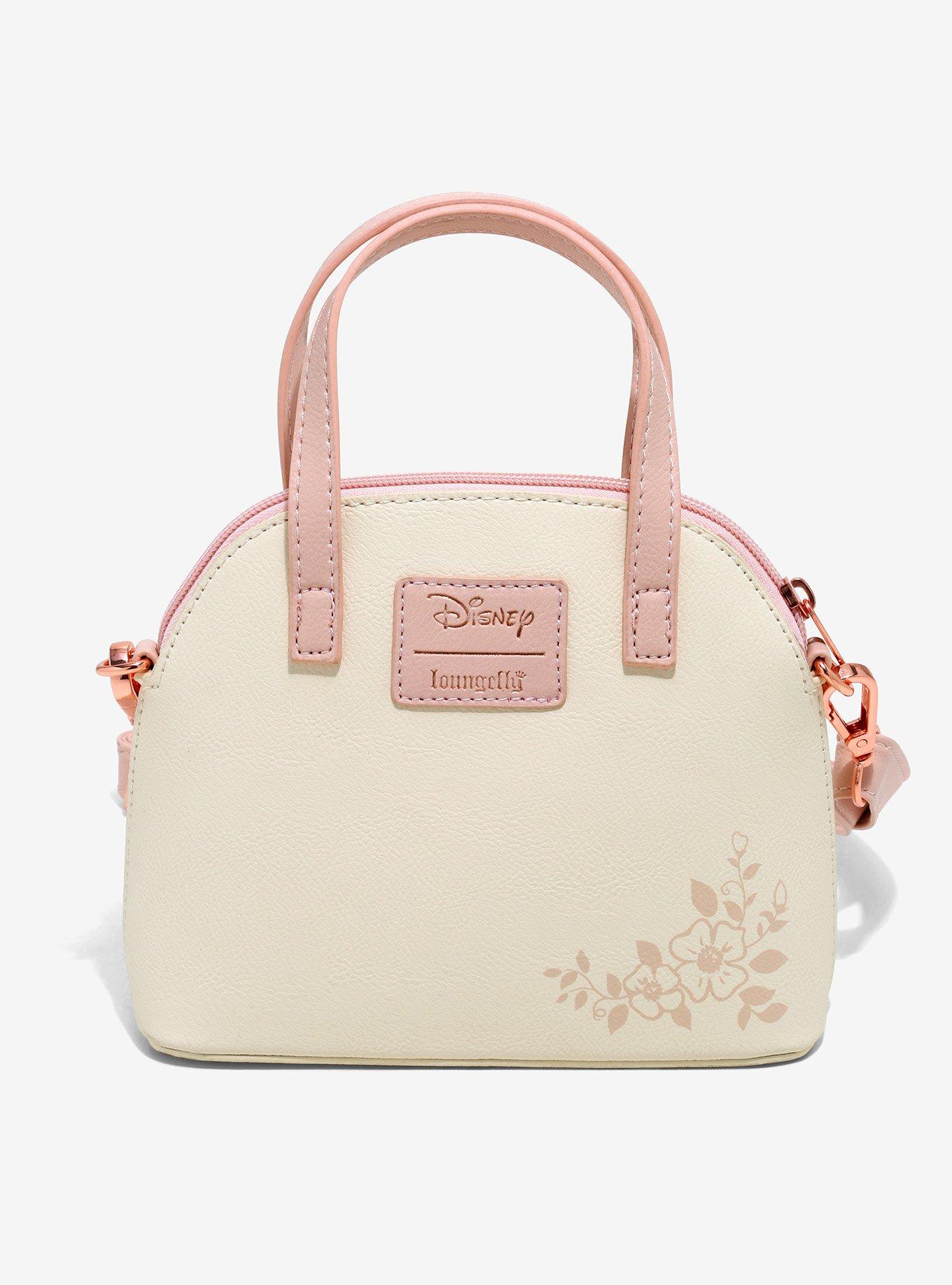 Loungefly Disney Bambi Rose Gold Mini Satchel Bag, , alternate