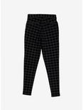 Black & Grey Plaid Ultra Hi-Rise Skinny Pants, PLAID - BLACK, alternate