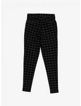 Black & Grey Plaid Ultra Hi-Rise Skinny Pants, , hi-res