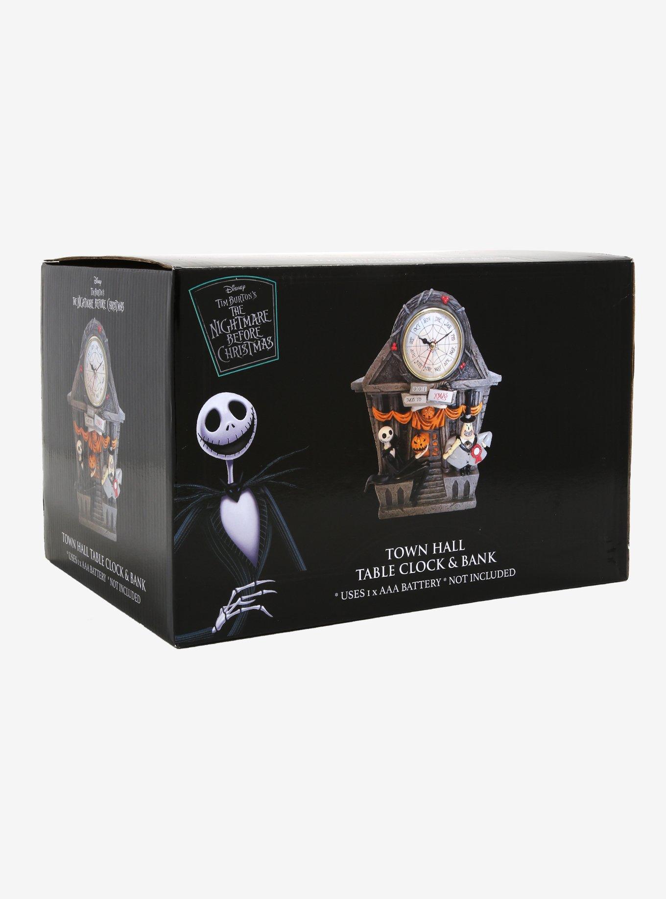 Disney The Nightmare Before Christmas Town Hall Clock & Coin Bank, , alternate