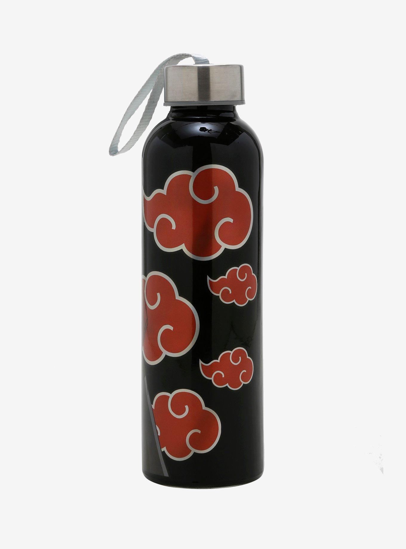 Naruto Shippuden Itachi Akatsuki Glass Water Bottle, , alternate