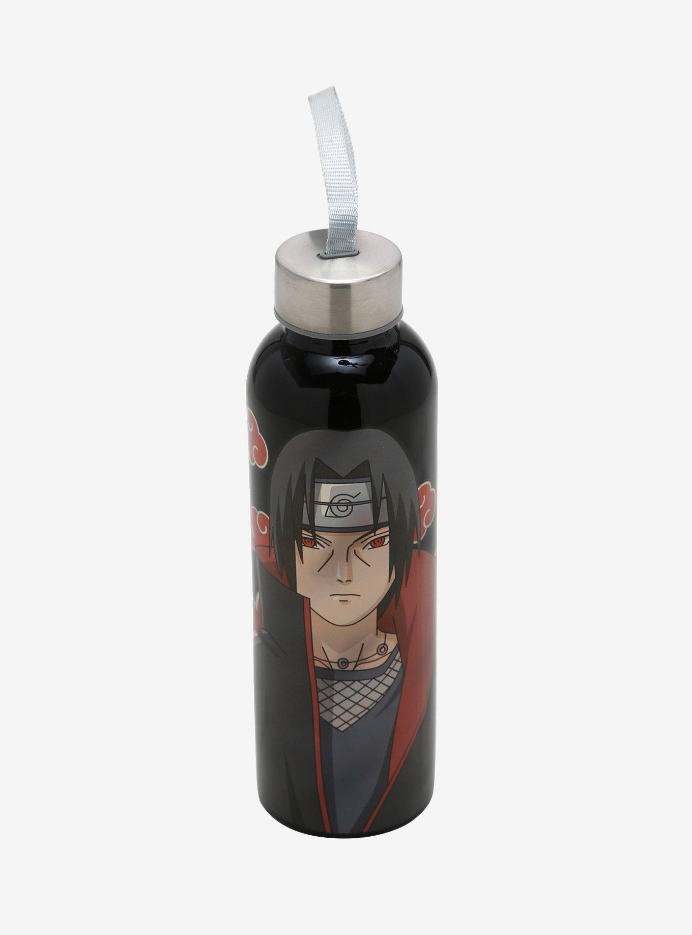 Naruto Shippuden Itachi Akatsuki Glass Water Bottle, , alternate