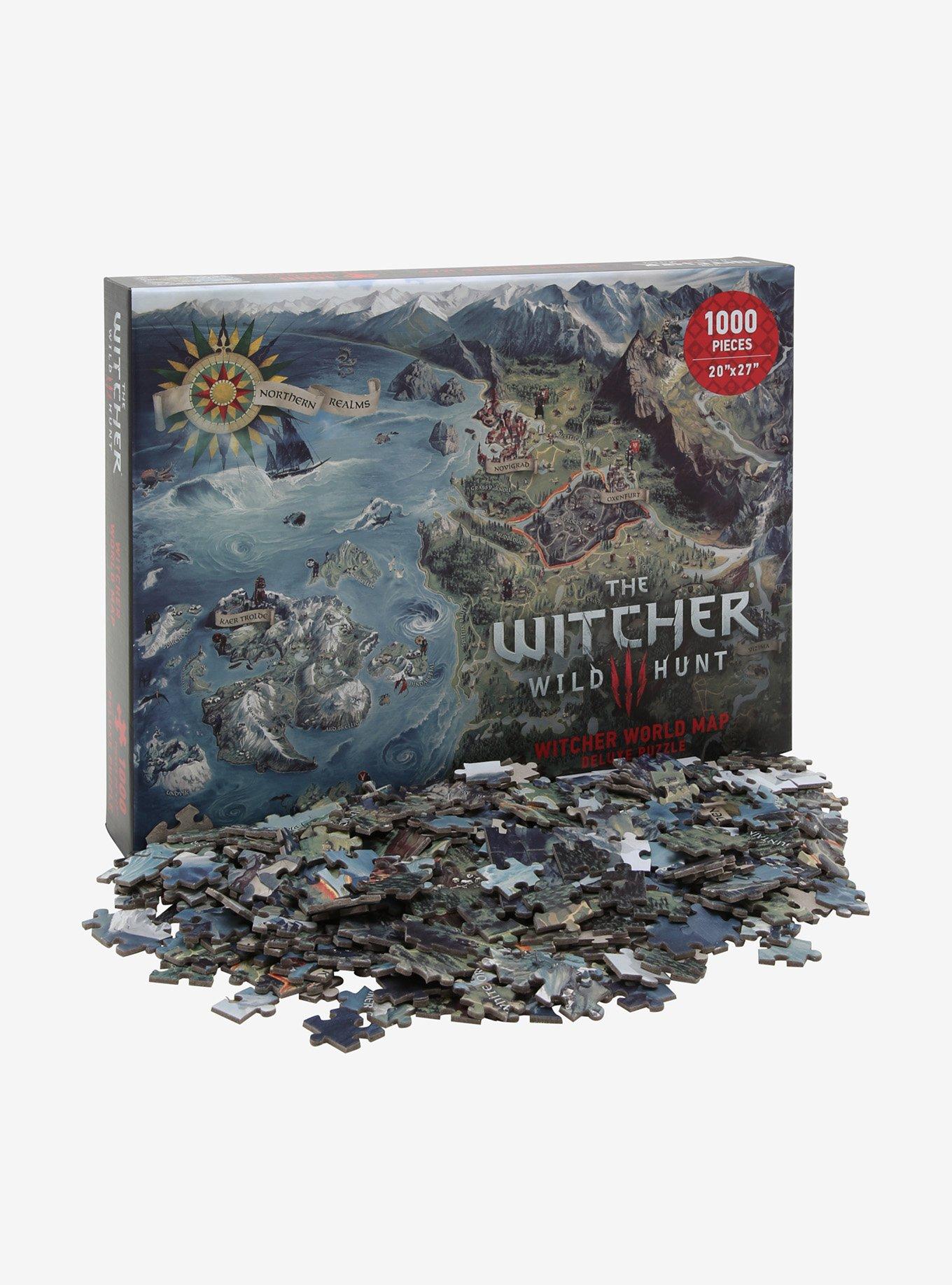 The Witcher: Wild Hunt Witcher World Map Puzzle, , alternate