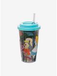Disney Alice In Wonderland Characters Glitter Travel Cup, , alternate