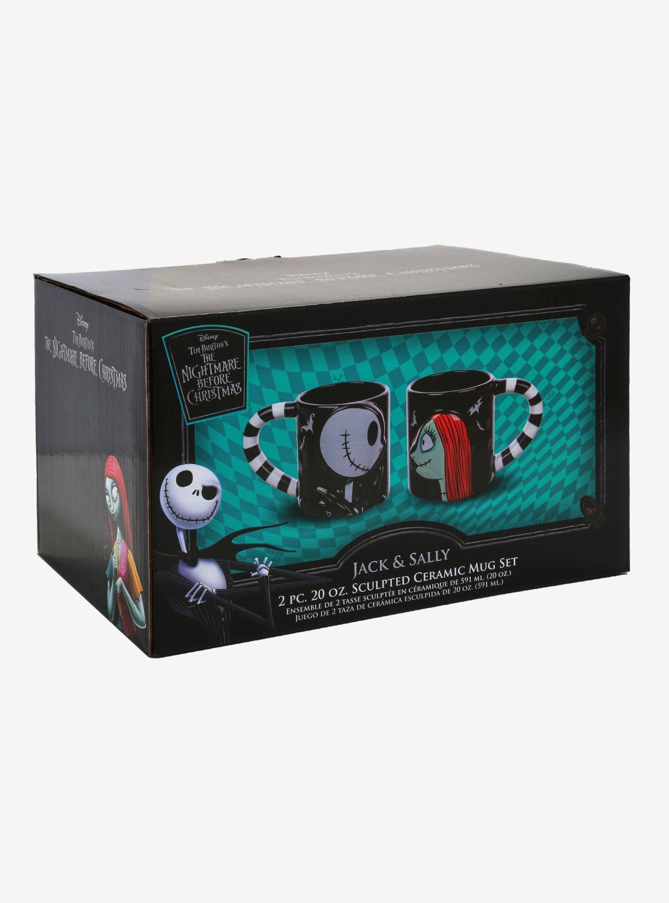 The Nightmare Before Christmas Jack & Sally Mug Set, , alternate