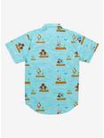 Nintendo Animal Crossing: New Horizons Scenic Woven Button-Up - BoxLunch Exclusive, LIGHT BLUE, alternate