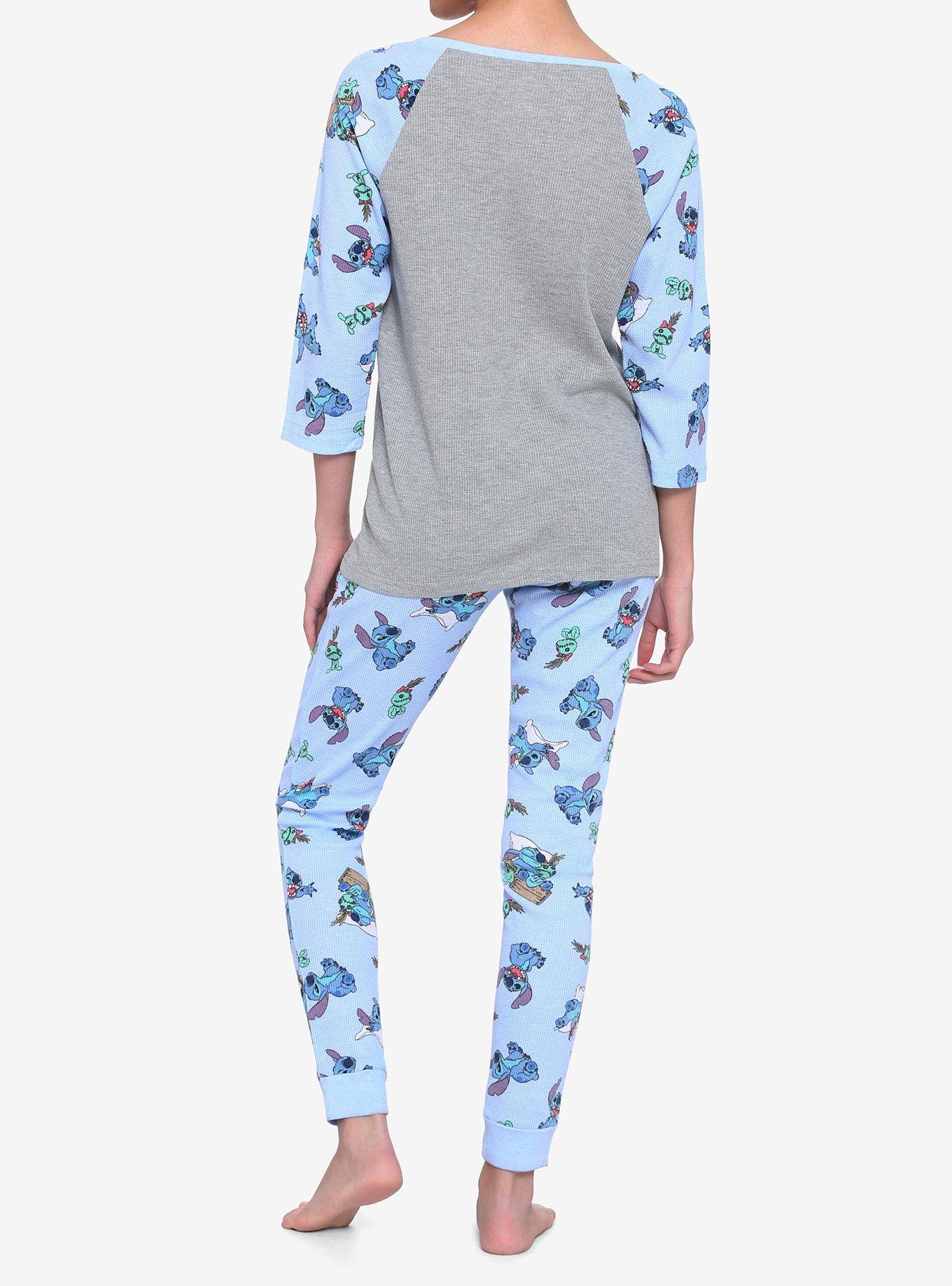 Disney Lilo & Stitch Girls Thermal Pajama Set, MULTI, alternate