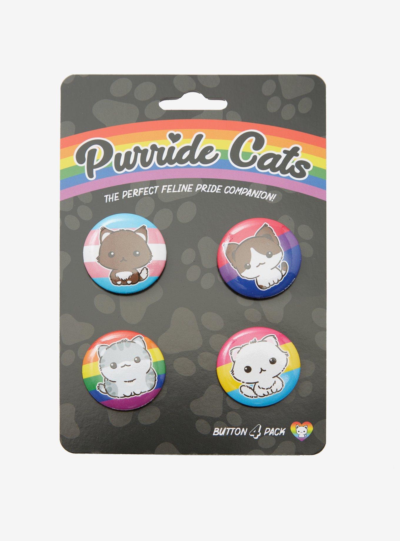 Pride Cats Button Set, , alternate