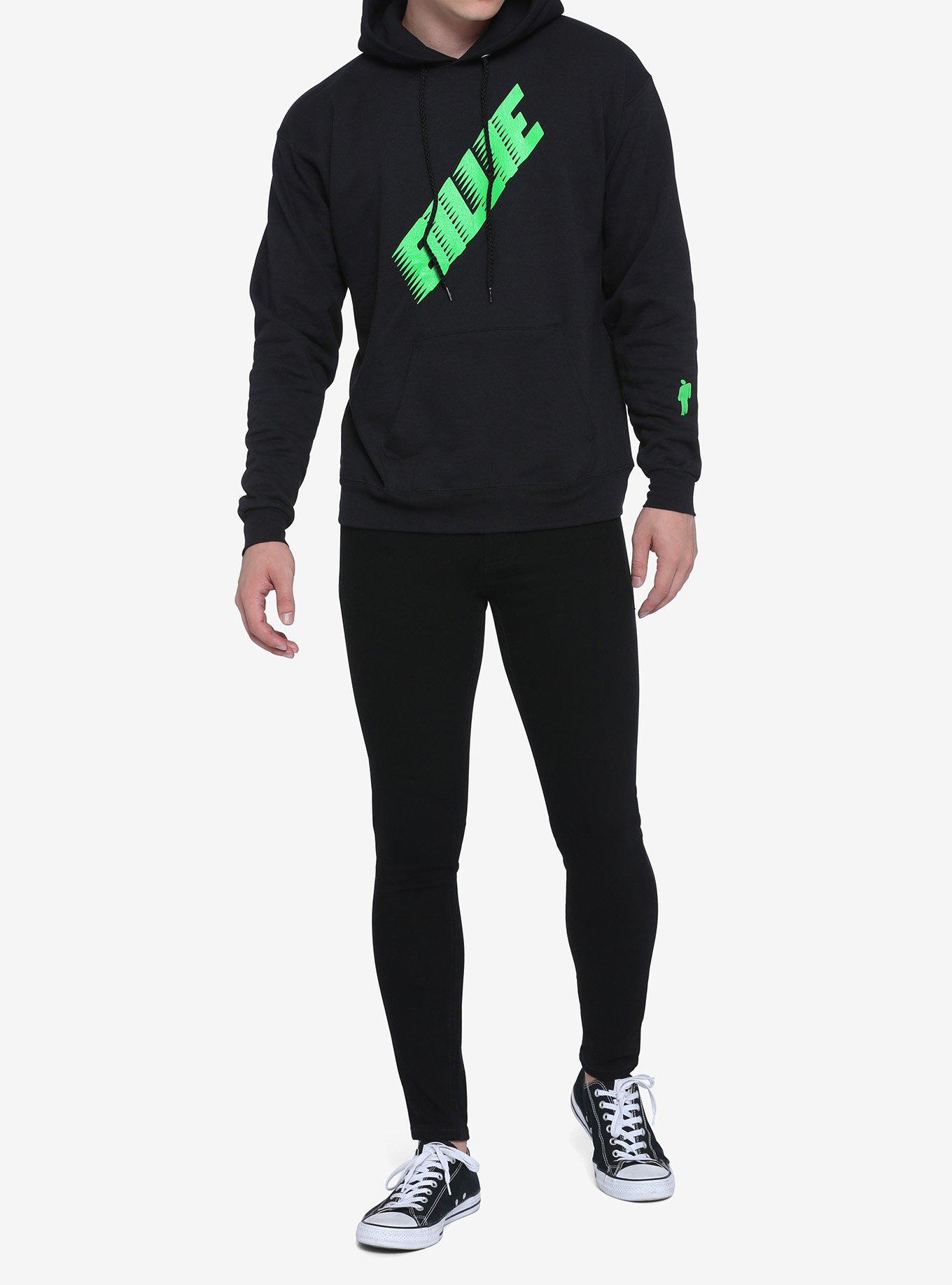 Billie Eilish Racing Blohsh Black Hoodie, BLACK, alternate