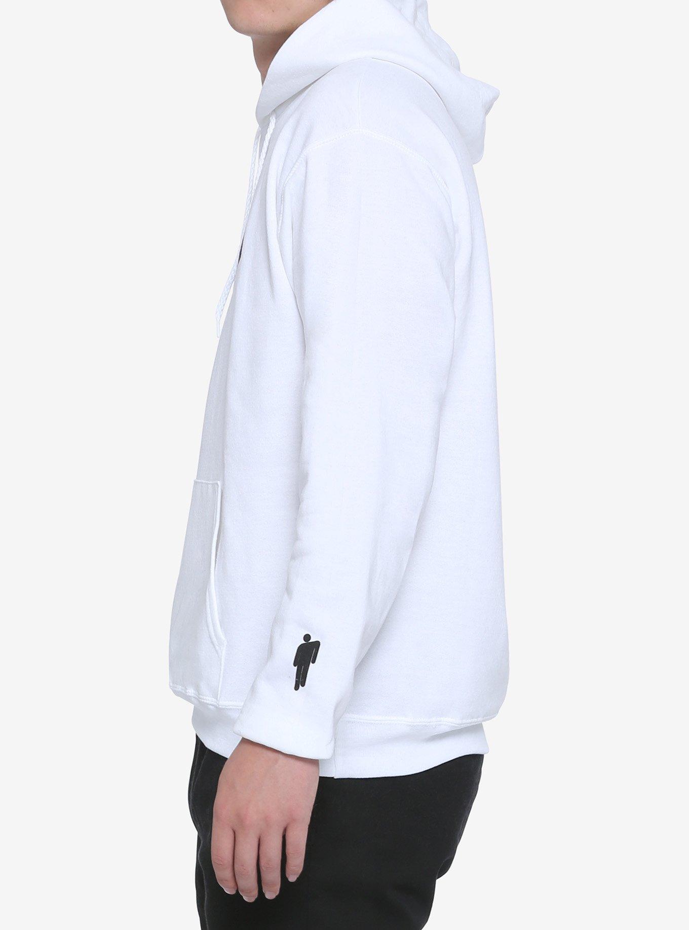 Billie Eilish Racing Blohsh White Hoodie, WHITE, alternate