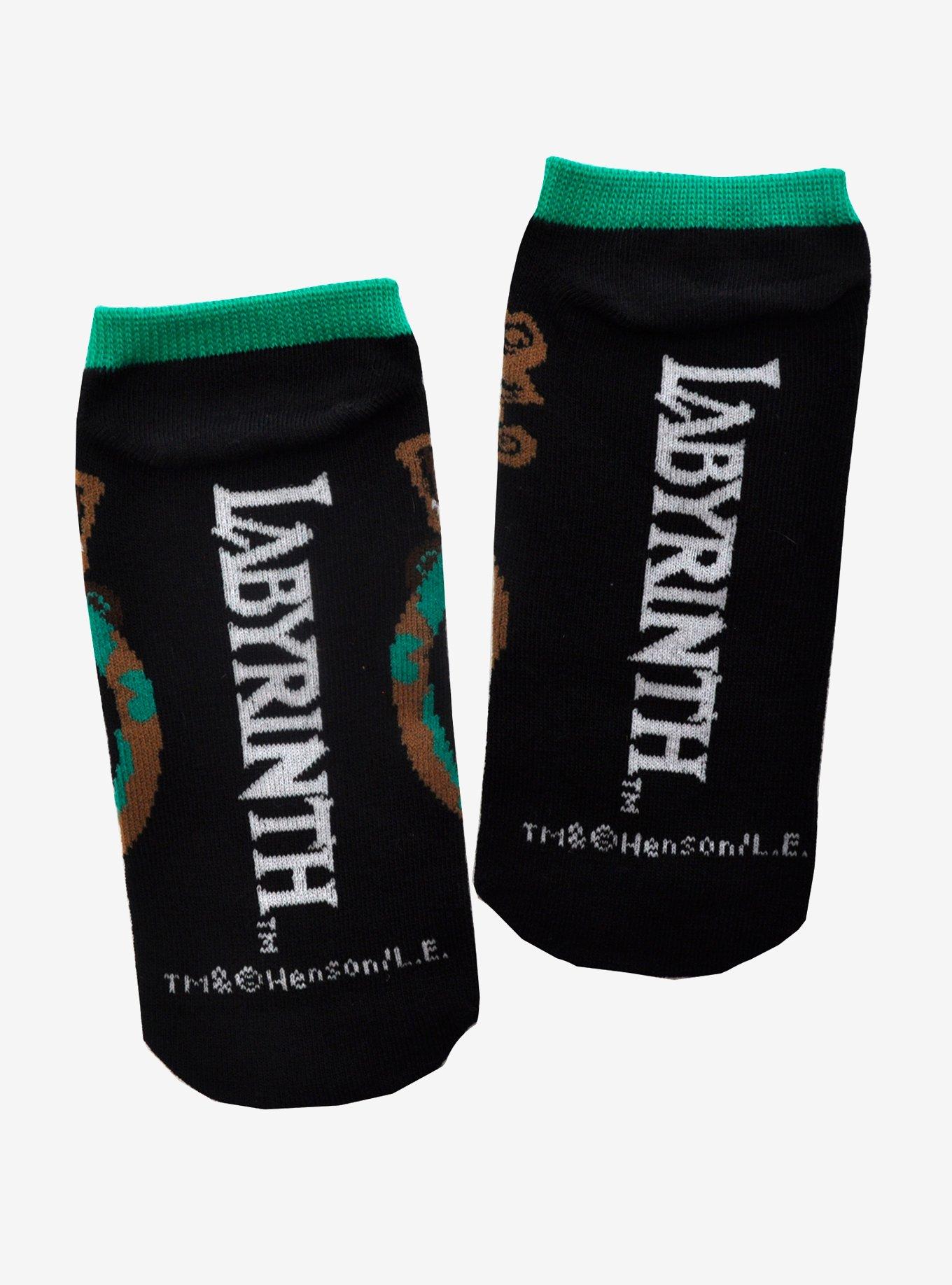 Labyrinth Door Knockers No-Show Socks, , alternate