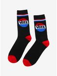 Vote Button Crew Socks, , alternate