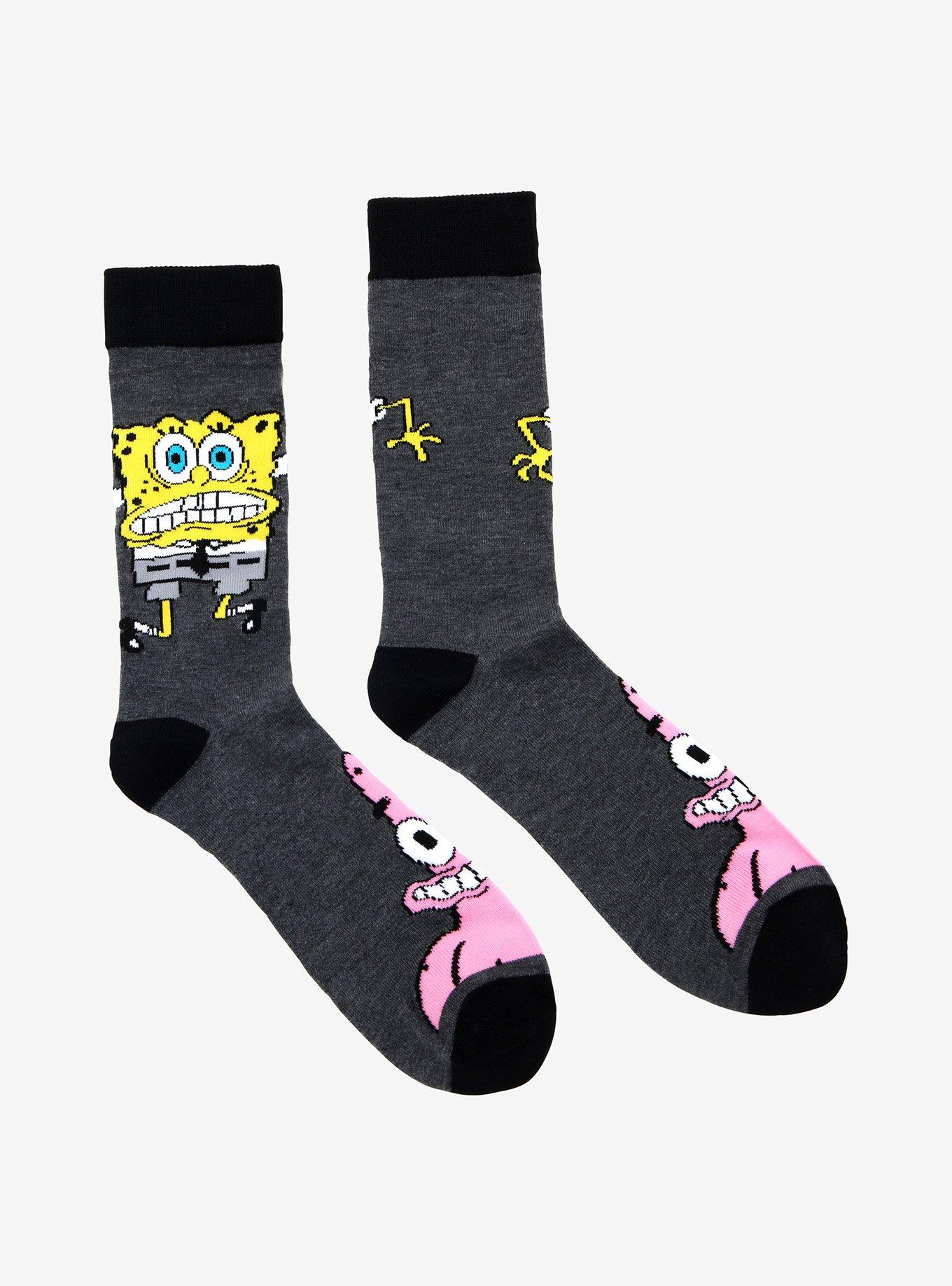 SpongeBob SquarePants SpongeBob & Patrick Crew Socks, , alternate