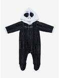 Disney The Nightmare Before Christmas Jack Skellington Hooded Infant One-Piece - BoxLunch Exclusive, BLACK, alternate