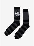 The Nightmare Before Christmas Jack Stripe Crew Socks, , alternate