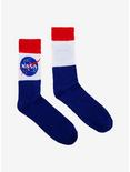 NASA Logo Color-Block Crew Socks, , alternate