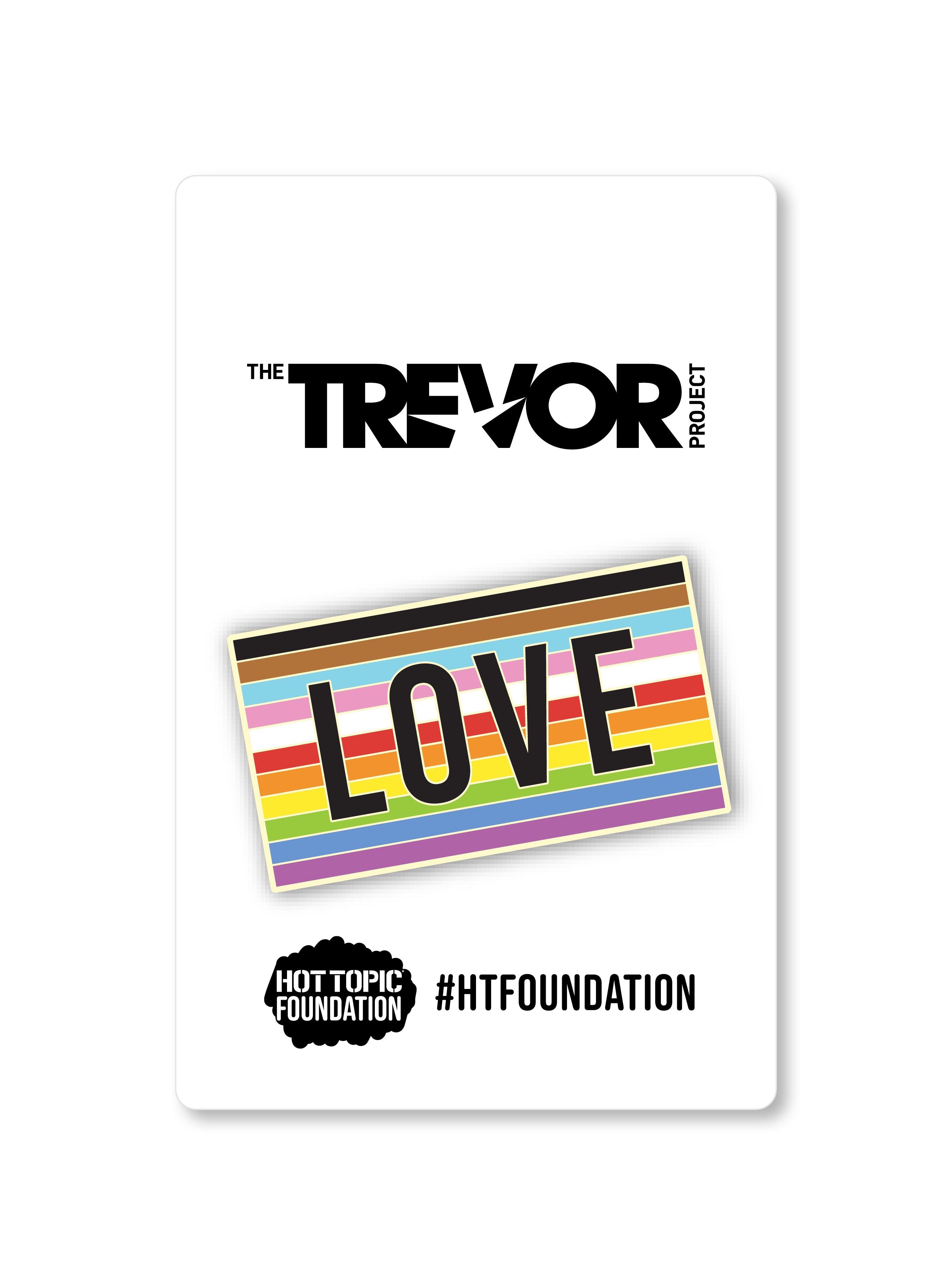 Hot Topic Foundation LOVE Enamel Pin, , alternate