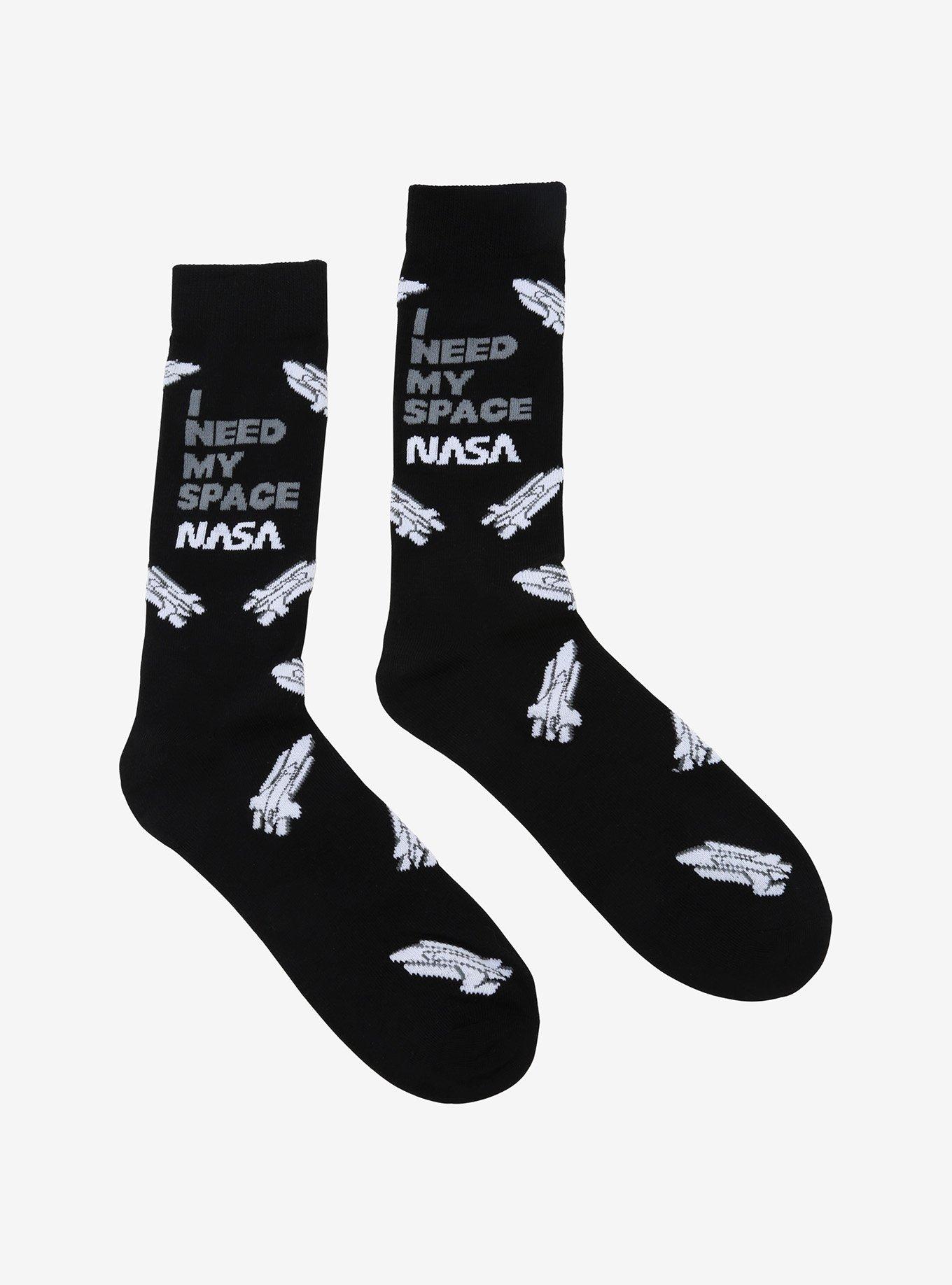 NASA I Need My Space Crew Socks, , alternate