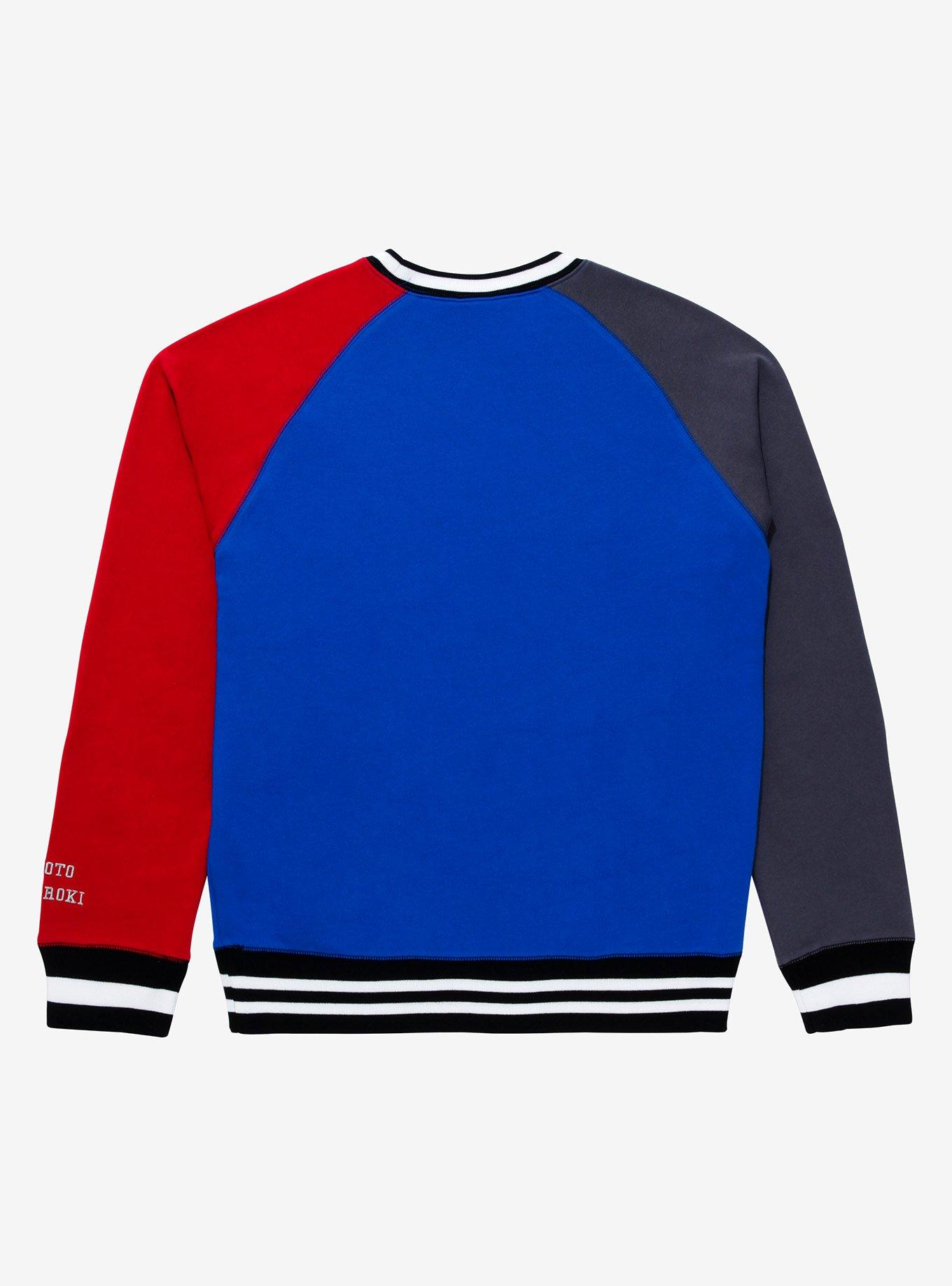 My Hero Academia U.A. High Todoroki Multicolored Varsity Crewneck - BoxLunch Exclusive, MULTI, alternate