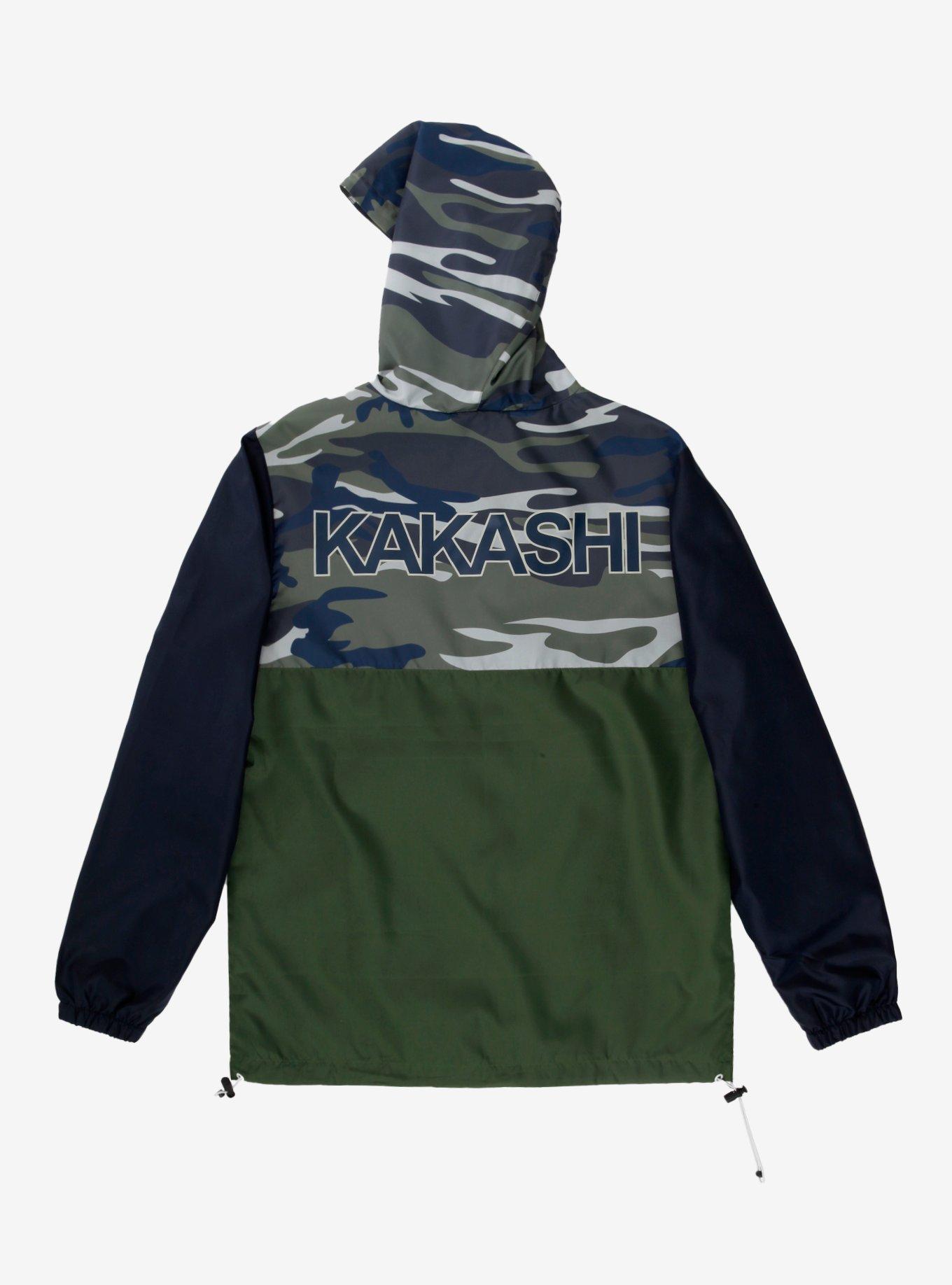 Naruto Shippuden Anbu Camo Quarter-Zip Anorak Jacket - BoxLunch Exclusive, , hi-res