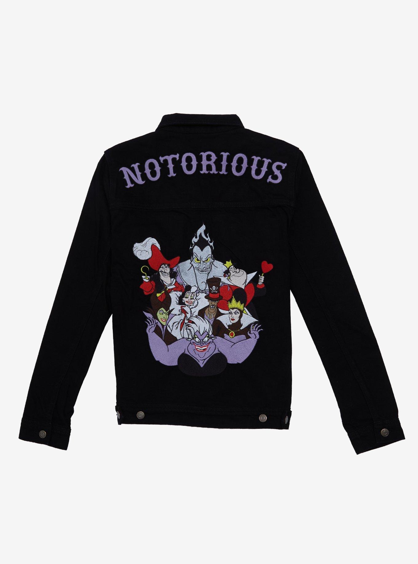 Cakeworthy Disney Villains Denim Jacket - BoxLunch Exclusive, BLACK, alternate