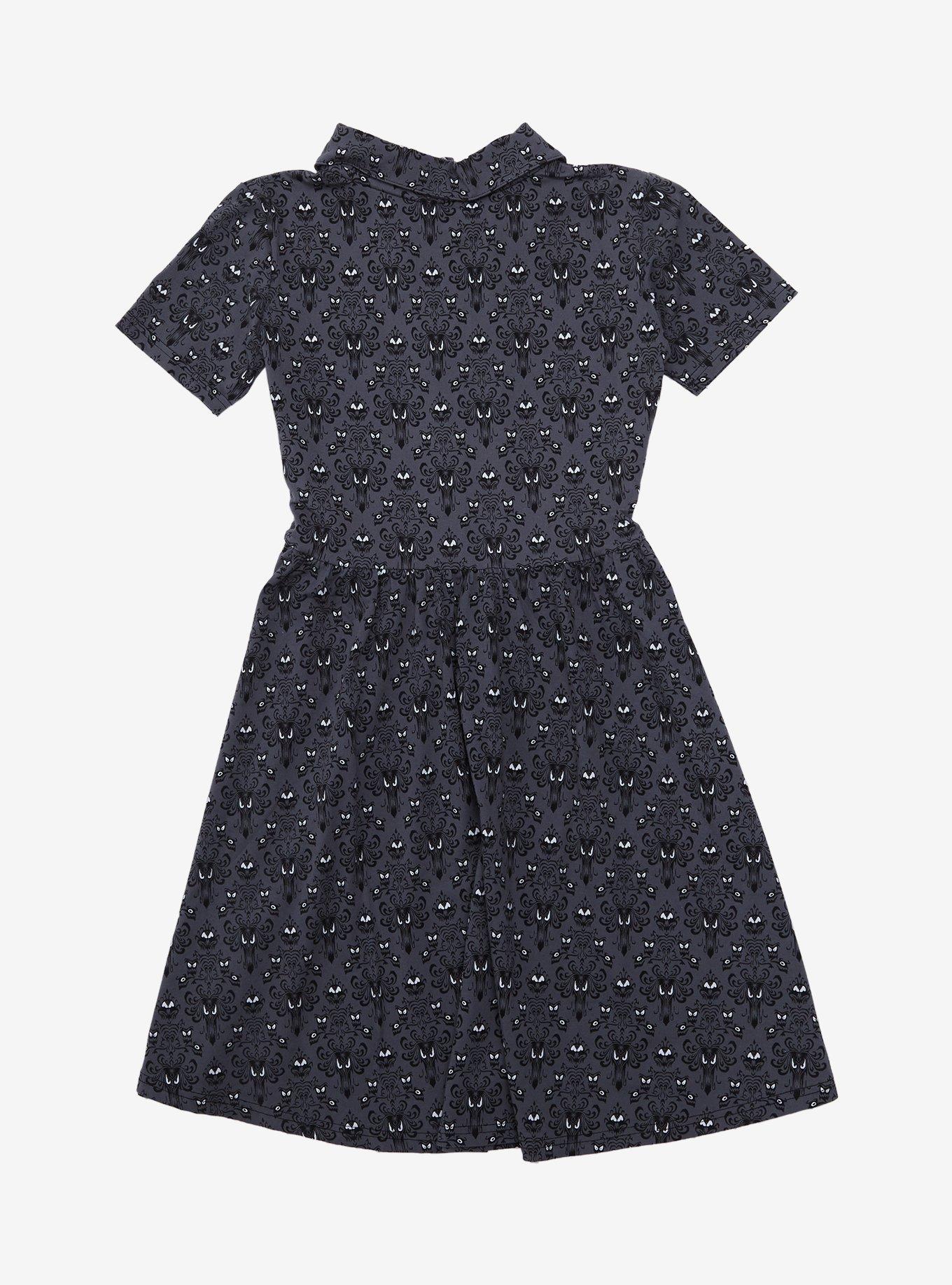 Cakeworthy Disney The Haunted Mansion Wallpaper Women's Dress - BoxLunch Exclusive, GREY, alternate