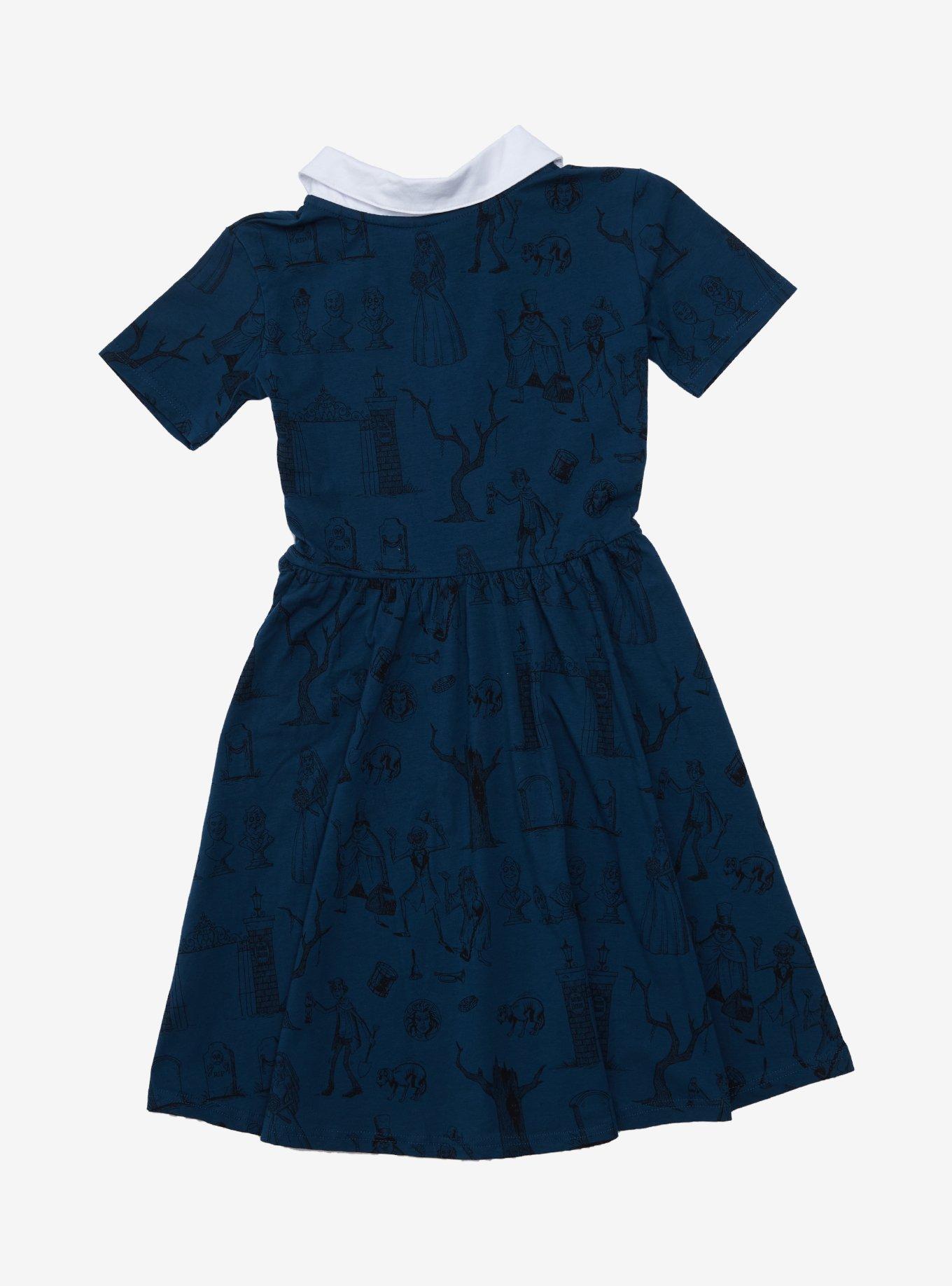 Cakeworthy Disney The Haunted Mansion Ghosts Women's Dress - BoxLunch Exclusive, PURPLE, alternate