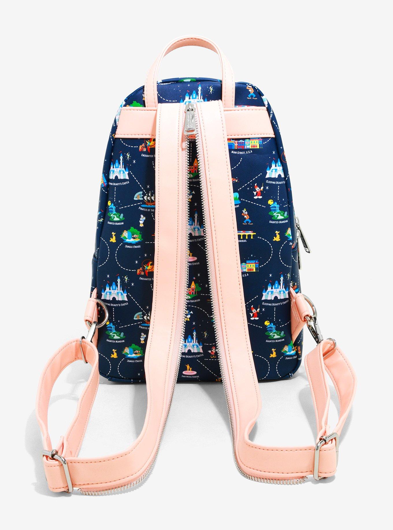 Loungefly Disneyland 65th Anniversary Map 2-in-1 Convertible Mini Backpack - BoxLunch Exclusive, , alternate