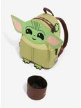 Loungefly Star Wars The Mandalorian The Child with Cup Figural Mini Backpack - BoxLunch Exclusive, , alternate