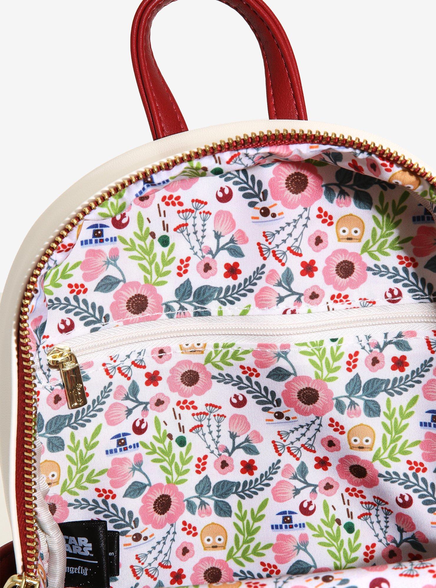 Loungefly Star Wars Floral Rebel Symbol 2-Tone Mini Backpack - BoxLunch Exclusive, , alternate