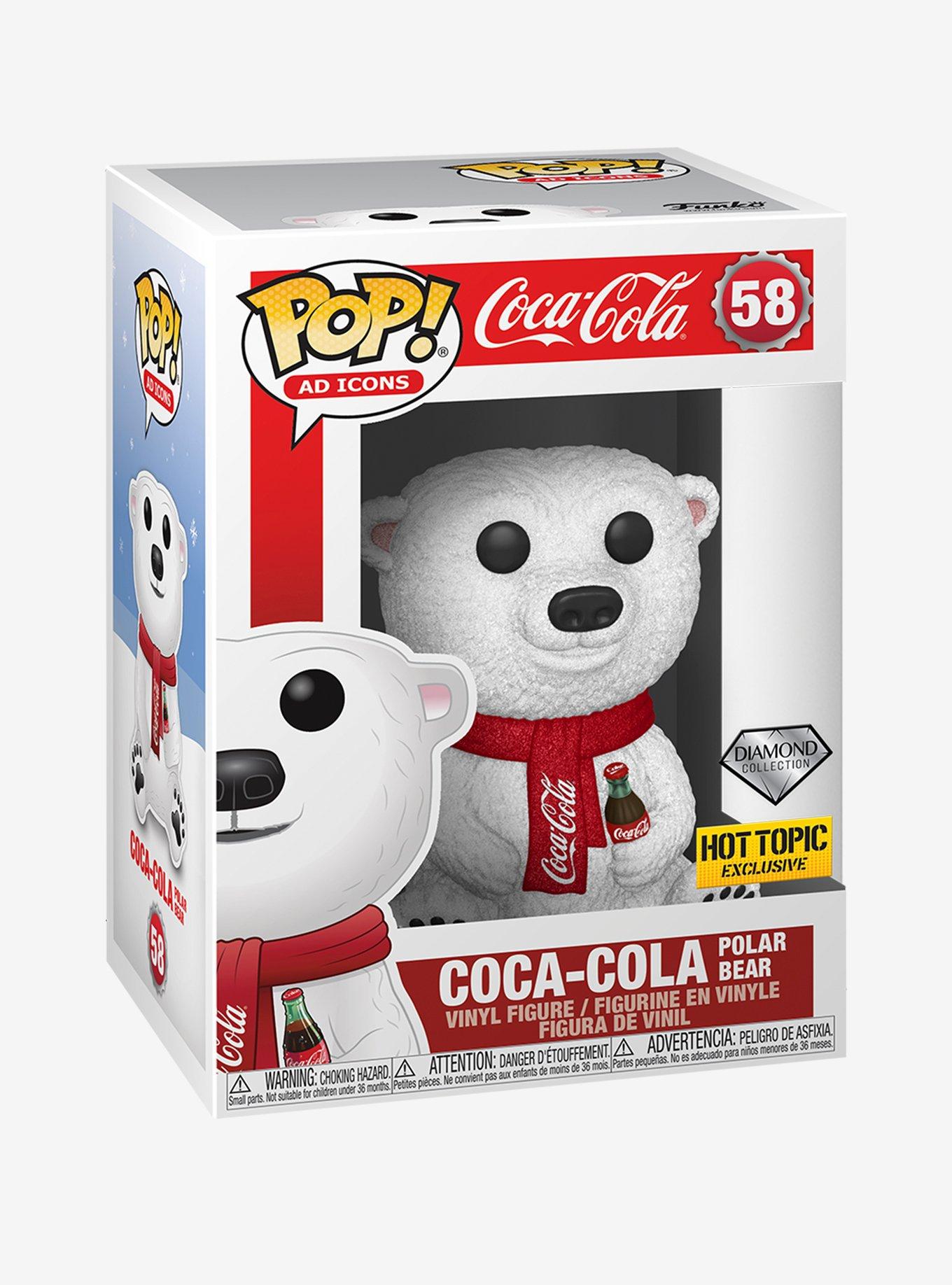 Funko Coca-Cola Diamond Collection Pop! Ad Icons Coca-Cola Polar Bear Vinyl Figure Hot Topic Exclusive, , alternate