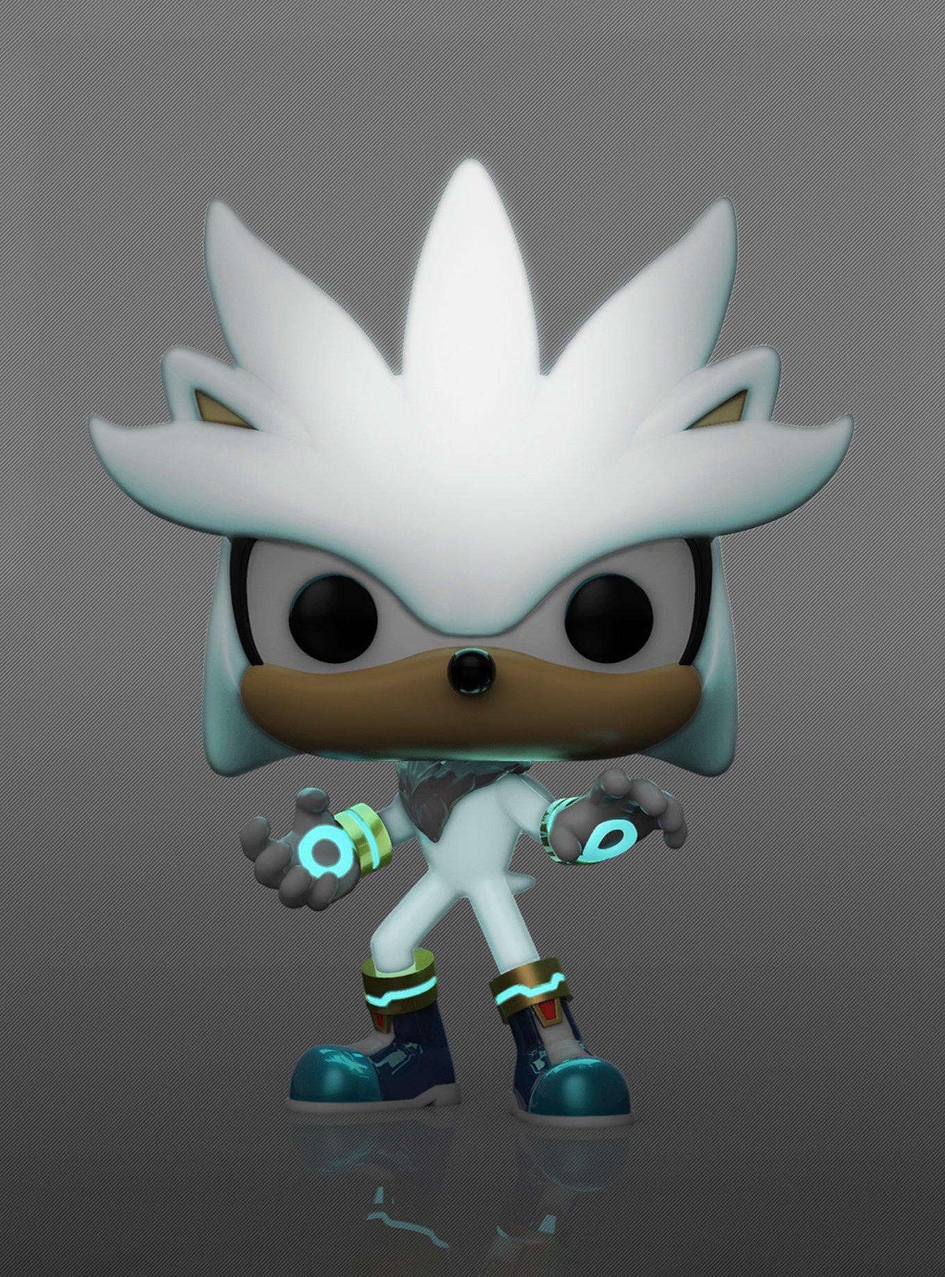 Funko Sonic The Hedgehog Pop! Games Glow-In-The-Dark Silver Vinyl Figure Hot Topic Exclusive, , alternate