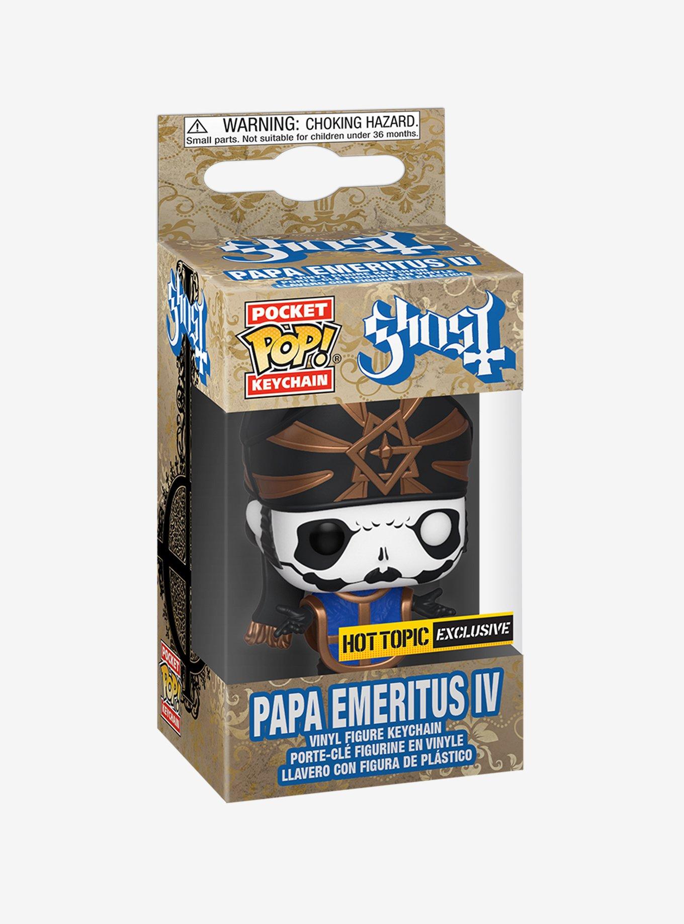 Funko Ghost Pocket Pop! Rocks Papa Emeritus IV Vinyl Key Chain Hot Topic Exclusive, , alternate