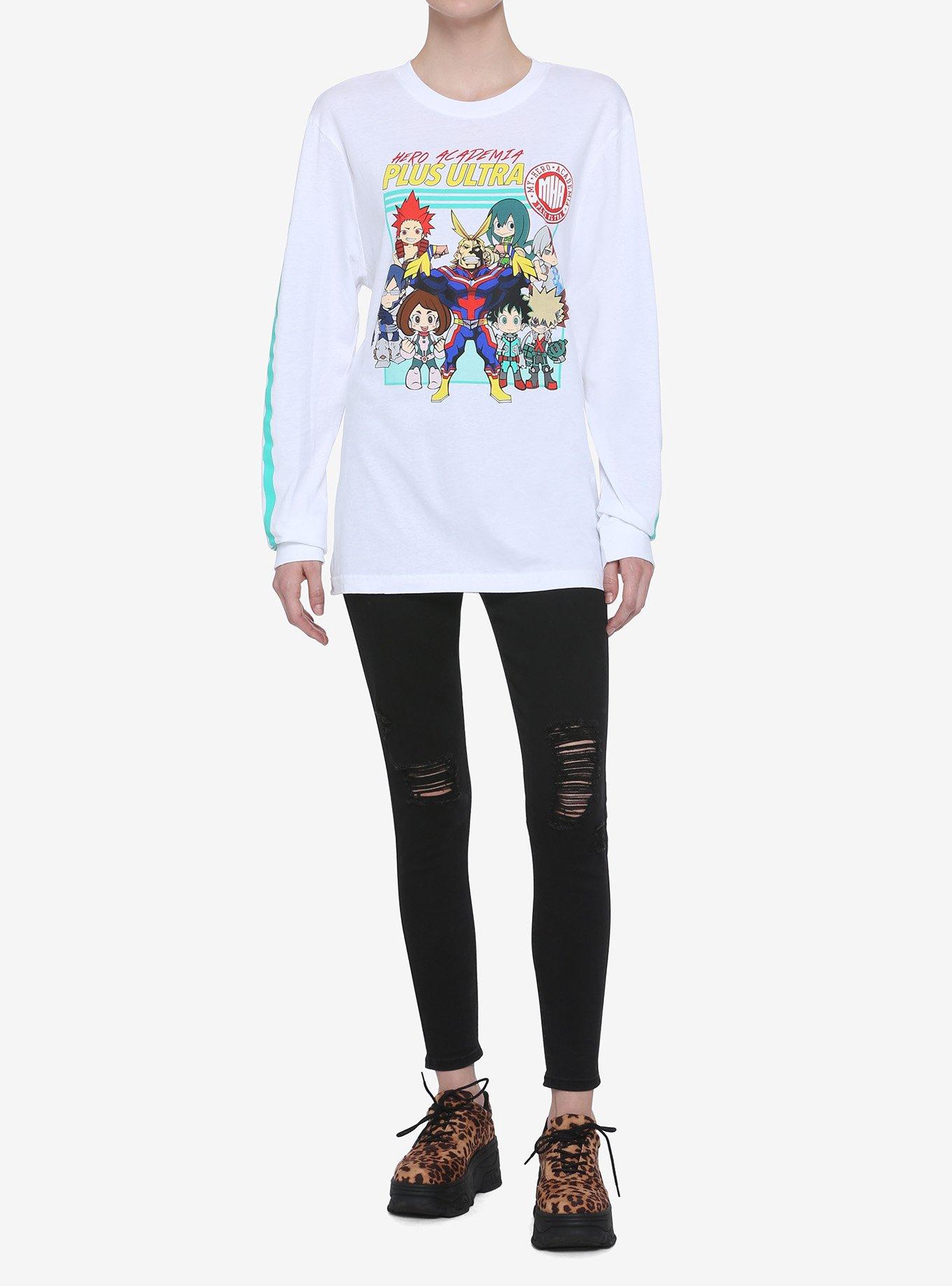 My Hero Academia Chibi Heroes Long-Sleeve Girls T-Shirt, MULTI, alternate