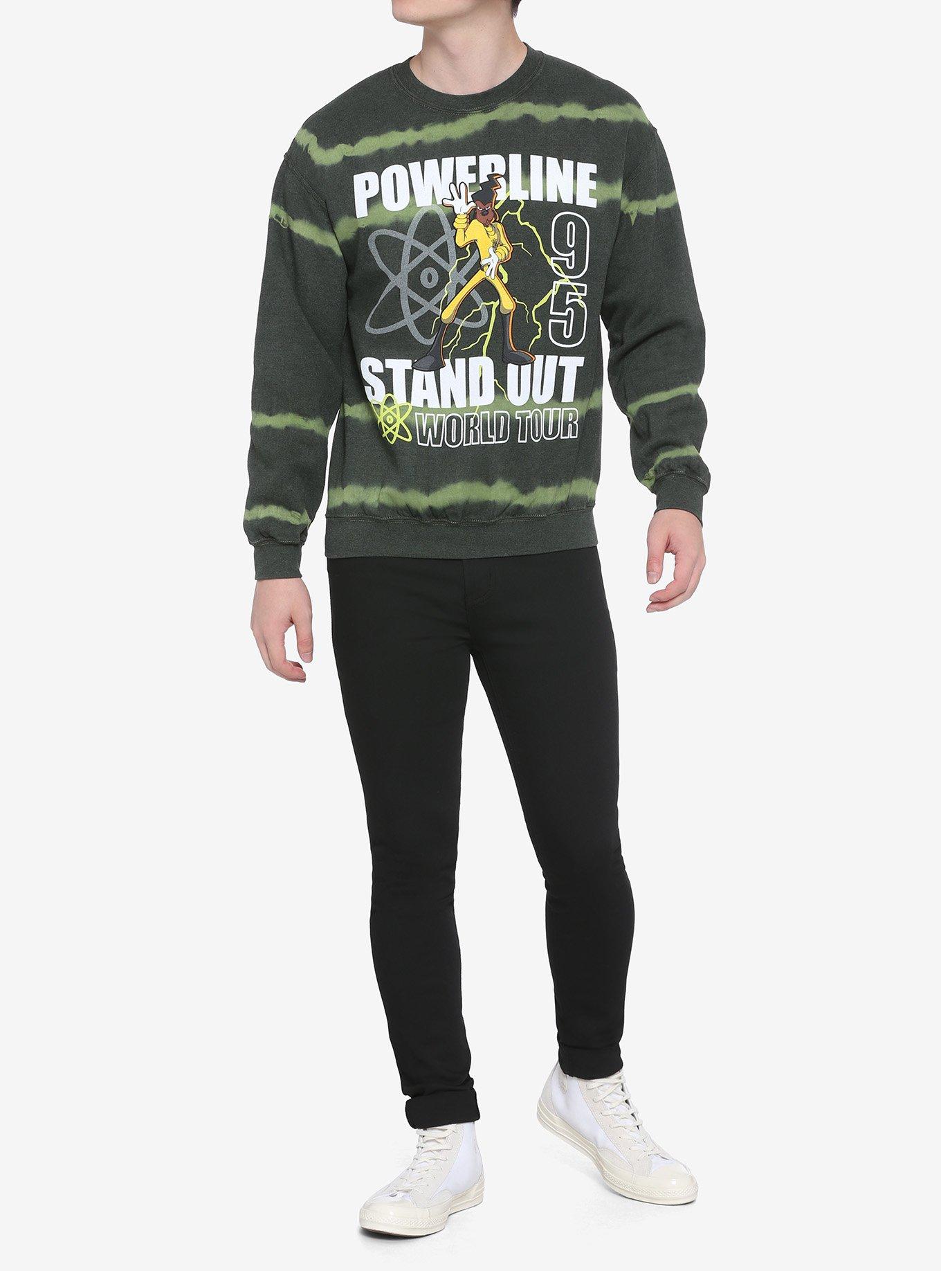 Disney A Goofy Movie Powerline Atom Tie-Dye Sweatshirt, MULTI, alternate