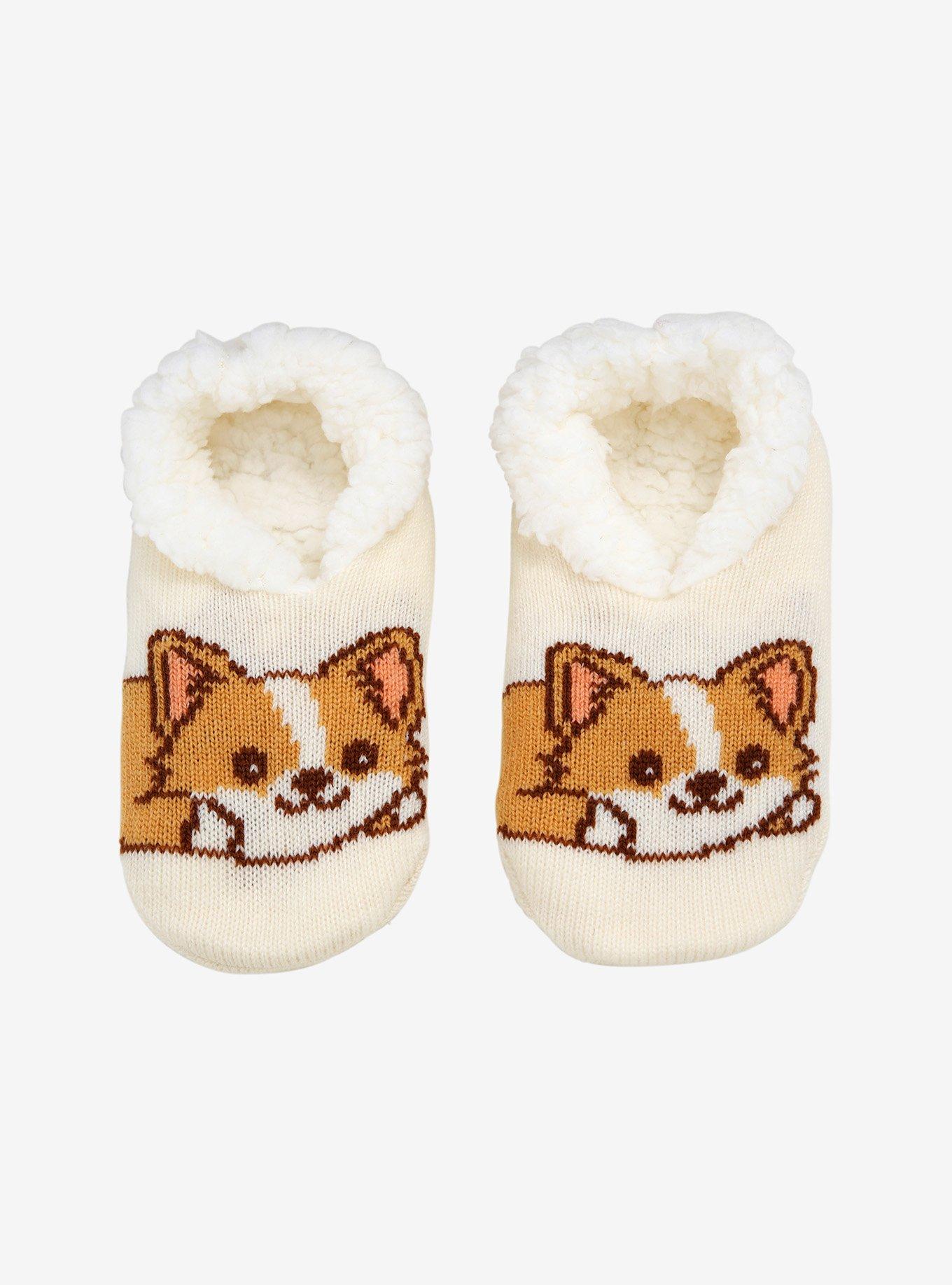 Corgi Slipper Socks - BoxLunch Exclusive, , alternate