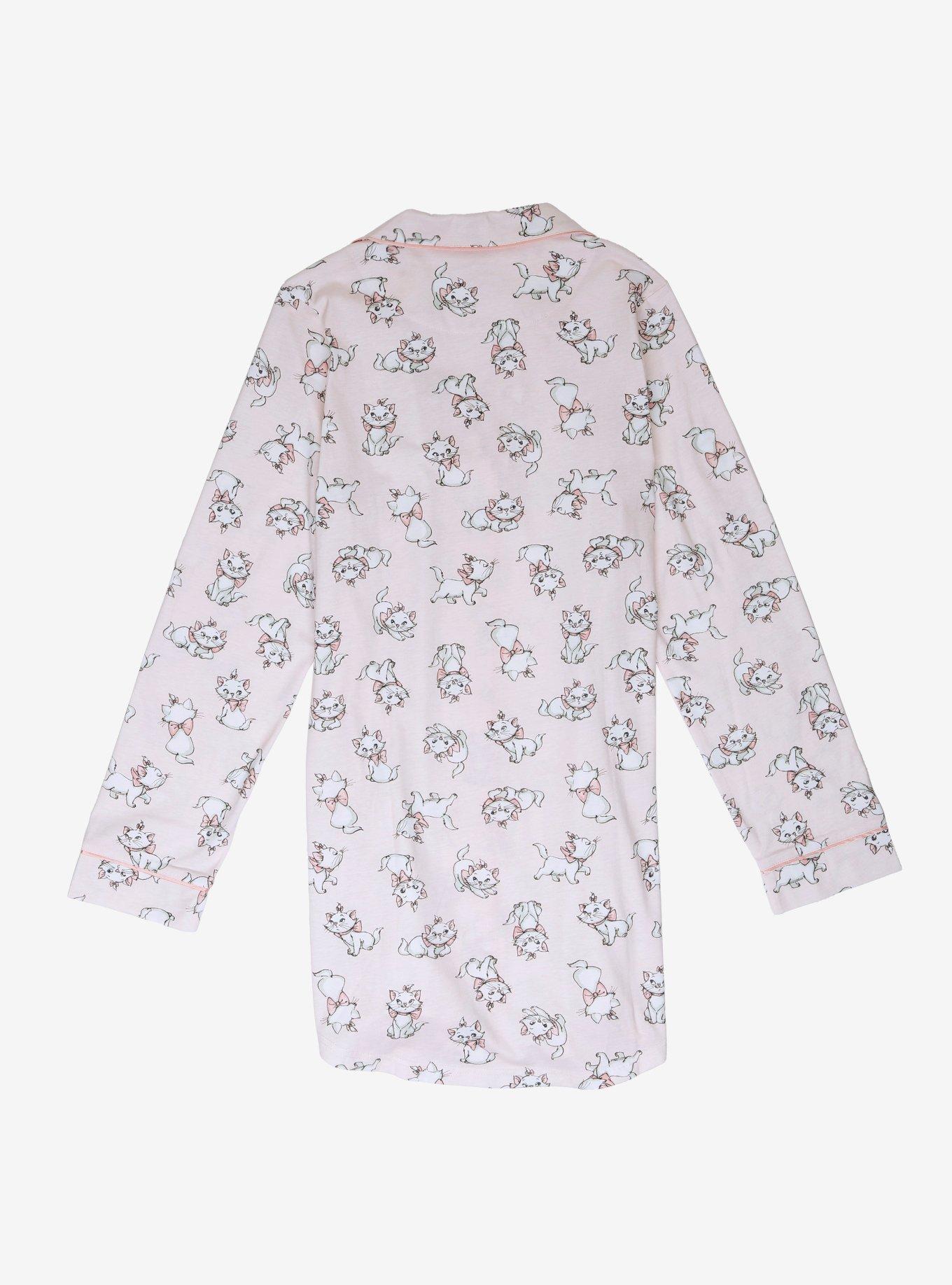 Disney The Aristocats Marie Allover Print Women's Sleep Shirt, LIGHT PINK, alternate