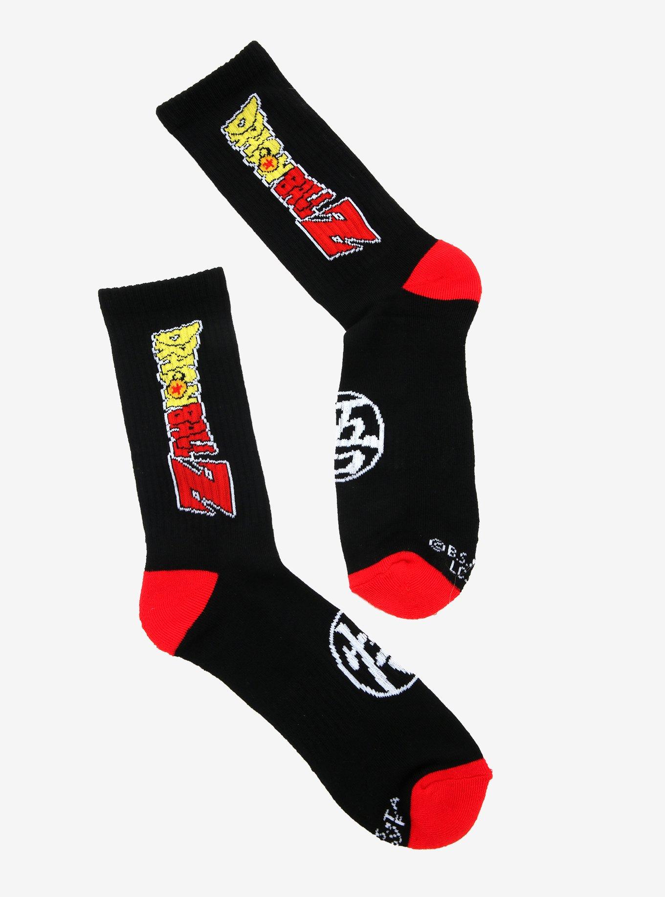 Dragon Ball Z Logo Crew Socks - BoxLunch Exclusive, , alternate