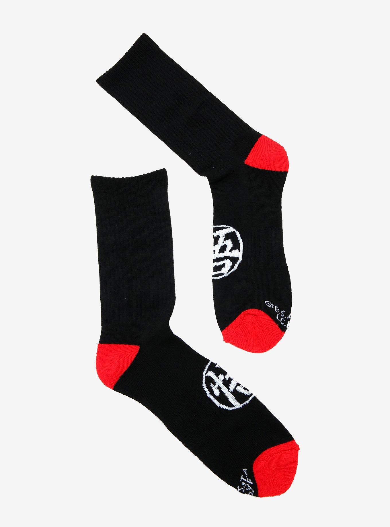 Dragon Ball Z Logo Crew Socks - BoxLunch Exclusive, , alternate