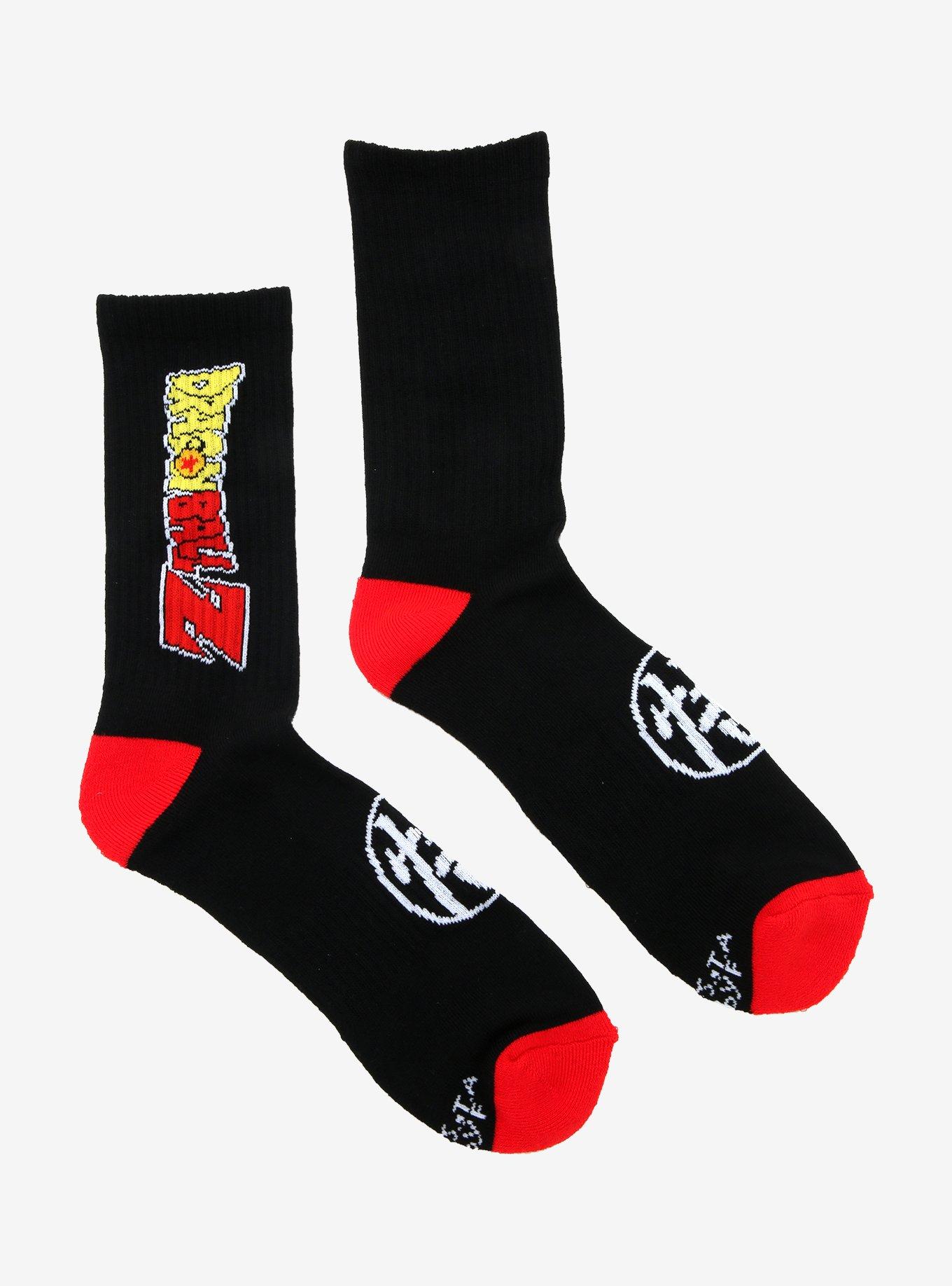 Dragon Ball Z Logo Crew Socks - BoxLunch Exclusive, , alternate