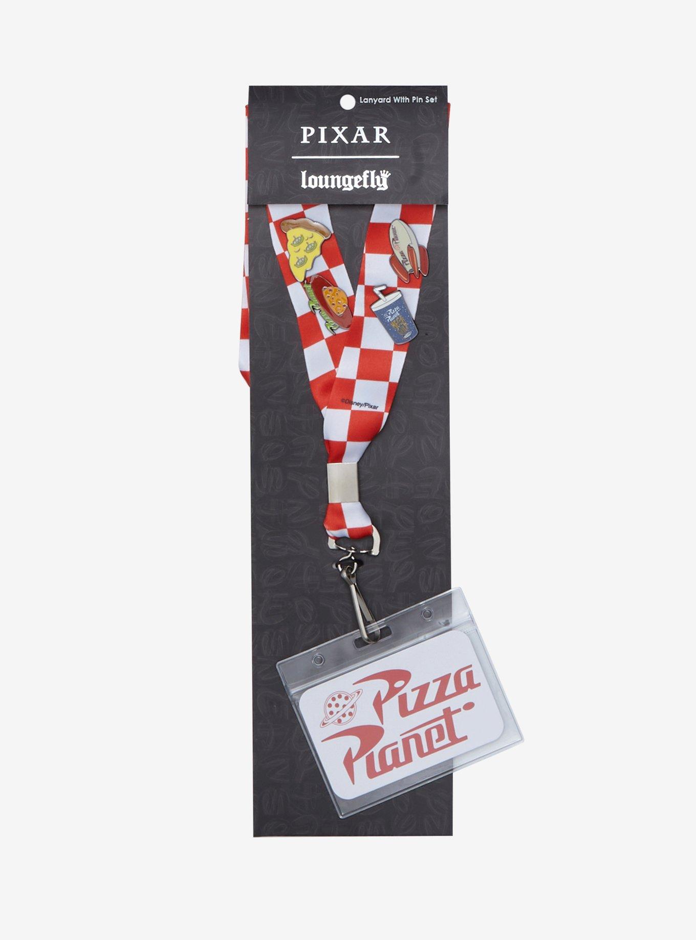 Loungefly Disney Pixar Toy Story Pizza Planet Lanyard & Enamel Pin Set, , alternate