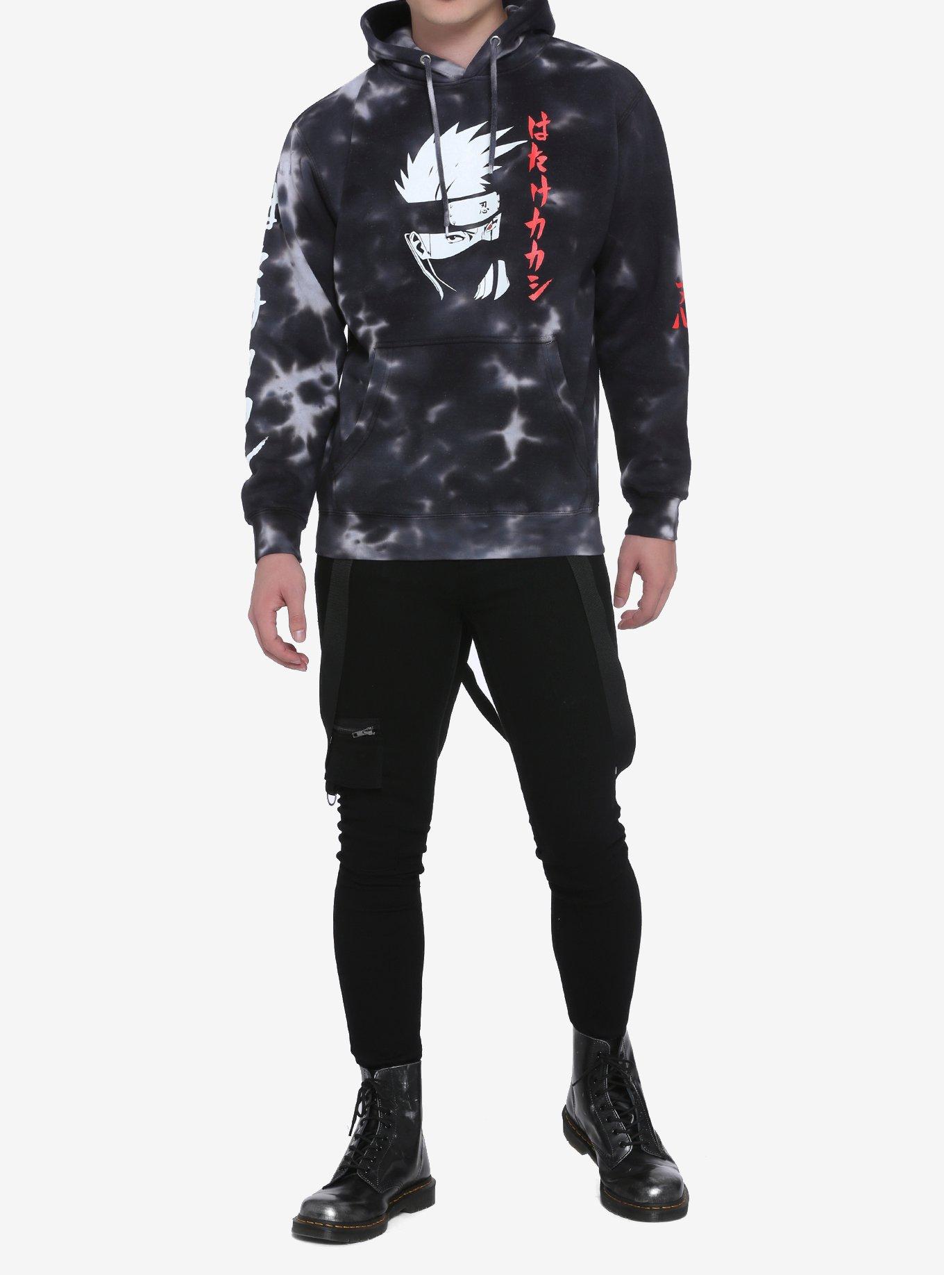 Naruto Shippuden Kakashi Tie-Dye Hoodie, MULTI, alternate