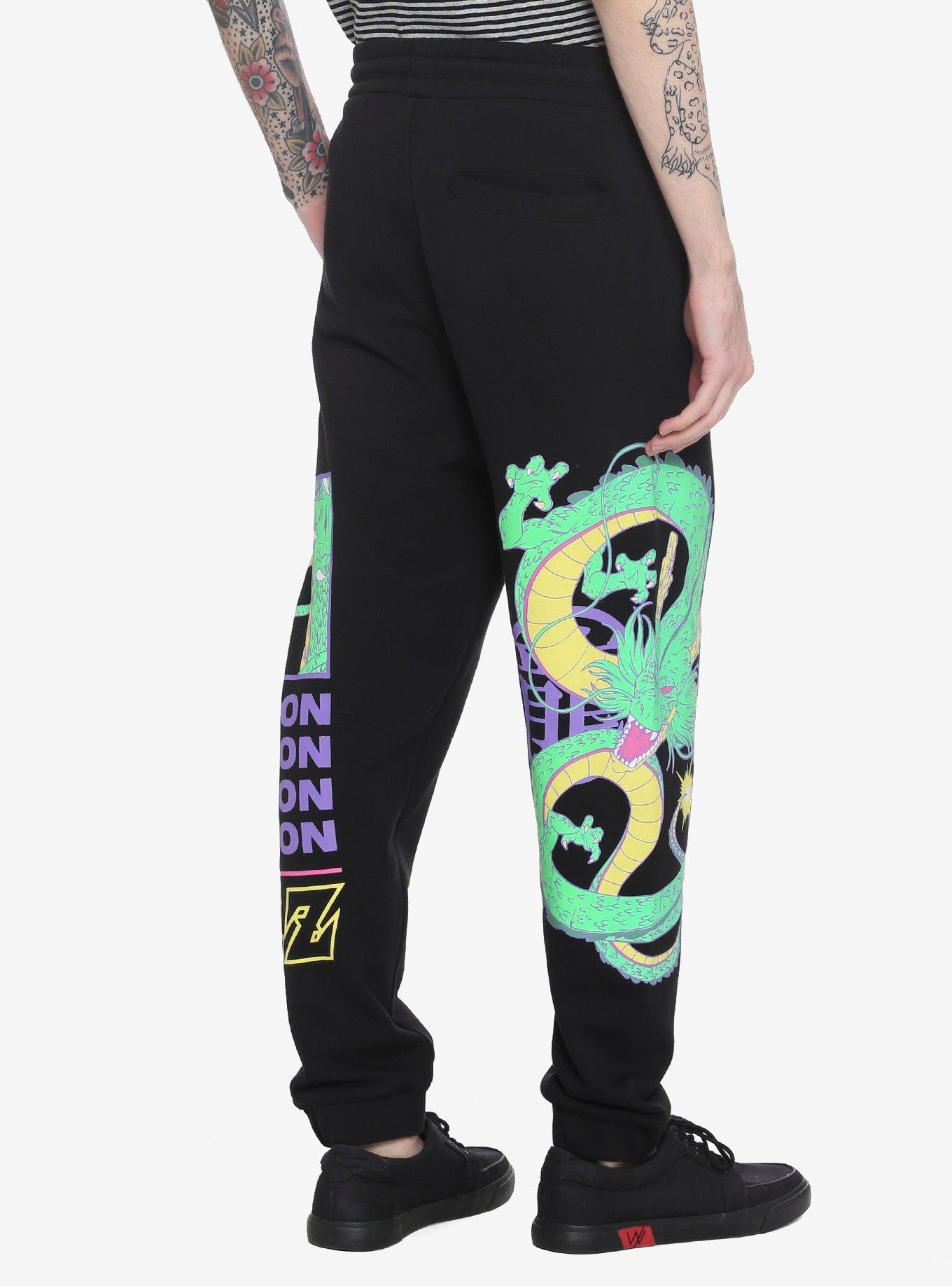 Dragon Ball Z Shenron Sweatpants, BLACK, alternate