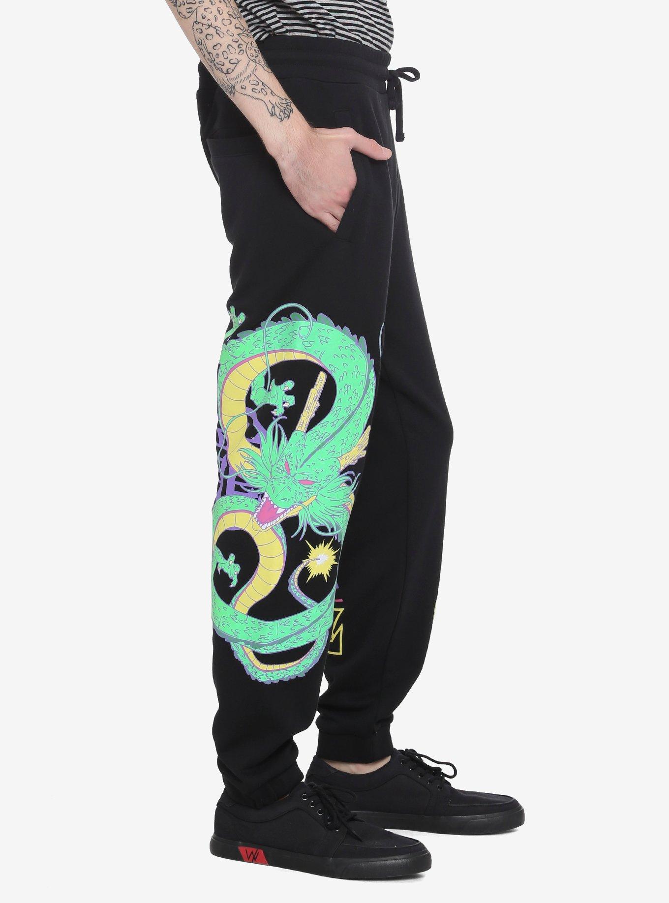 Dragon Ball Z Shenron Sweatpants, BLACK, alternate