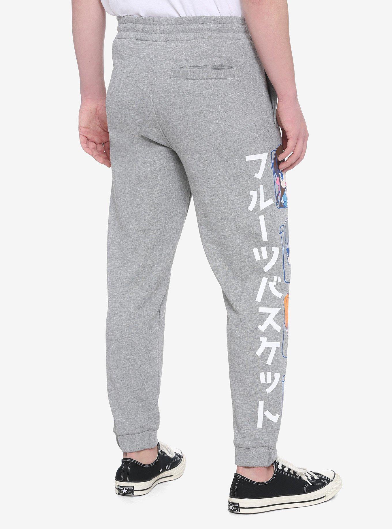 Fruits Basket Character Sweatpants, GREY, alternate