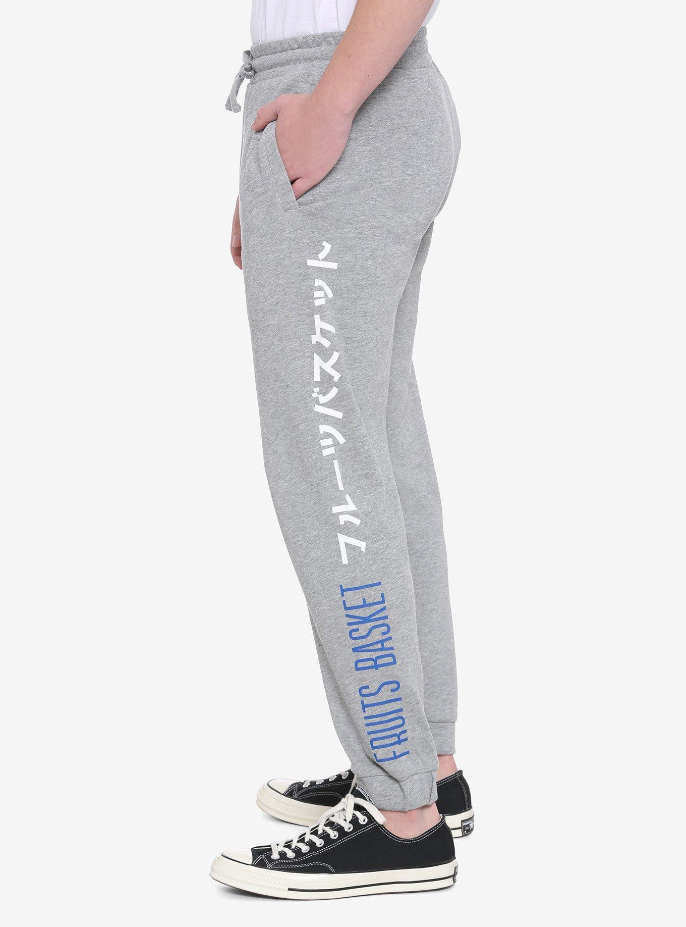 Fruits Basket Character Sweatpants, GREY, alternate