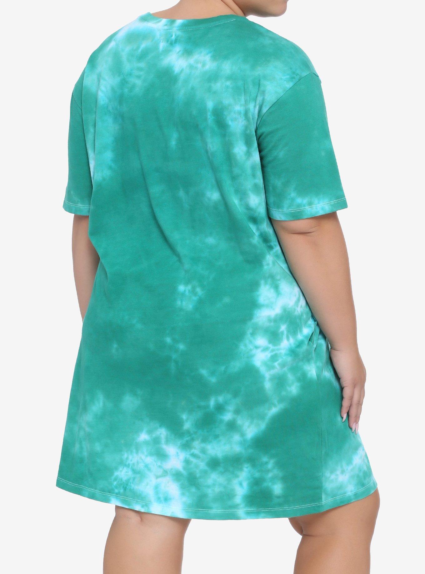 Her Universe Star Wars The Mandalorian The Child Tie-Dye T-Shirt Dress Plus Size, MULTI, alternate